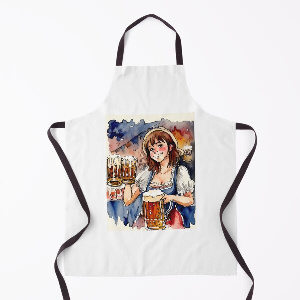 Artikelvorschau, Oktoberfest-Kellnerin-Zeichnung, Oktoberfest, Bier entworfen und verkauft von TirrellColister.