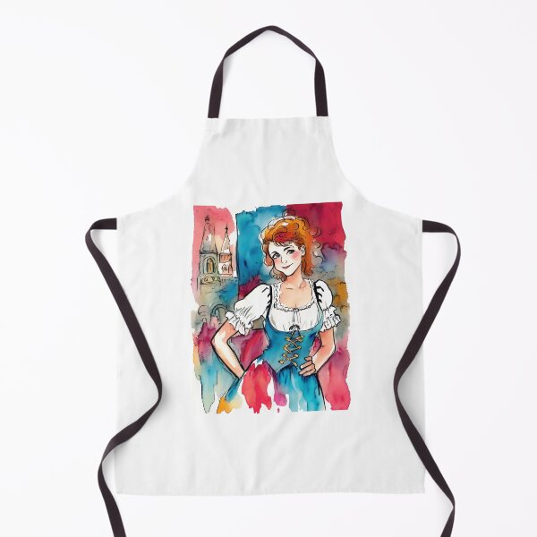 Artikelvorschau, Schönes Mädchen in Oktoberfest-Aquarellkunst, Oktoberfest, Bier entworfen und verkauft von TirrellColister.