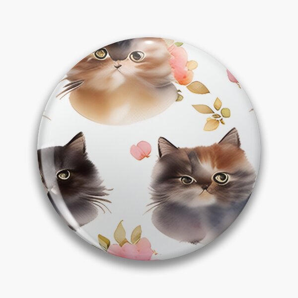 Item preview, cat watercolor seamless background  Collage contemporary  shapes seamless pattern design illustration  designed and sold by gmm2000.