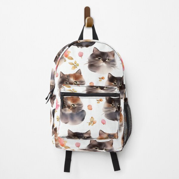Item preview, cat watercolor seamless background Collage contemporary shapes seamless pattern design illustration designed and sold by gmm2000.