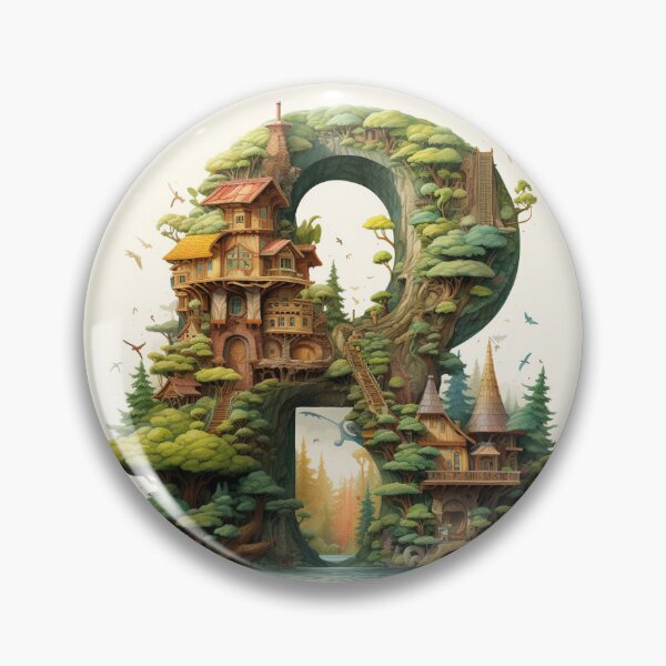 Item preview, Fantasy Nature Letter R designed and sold by WRabbitCreation.