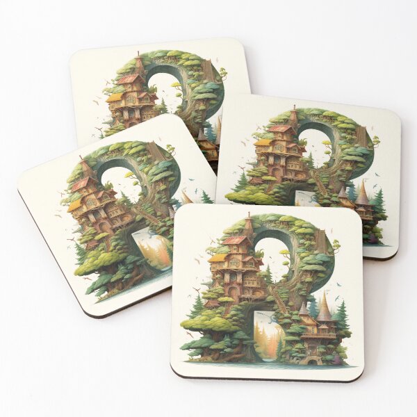 Item preview, Fantasy Nature Letter R designed and sold by WRabbitCreation.