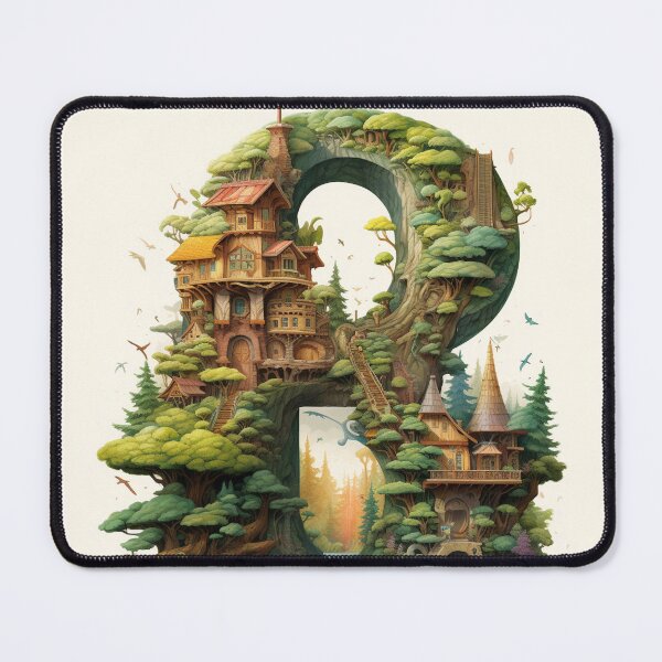 Item preview, Fantasy Nature Letter R designed and sold by WRabbitCreation.