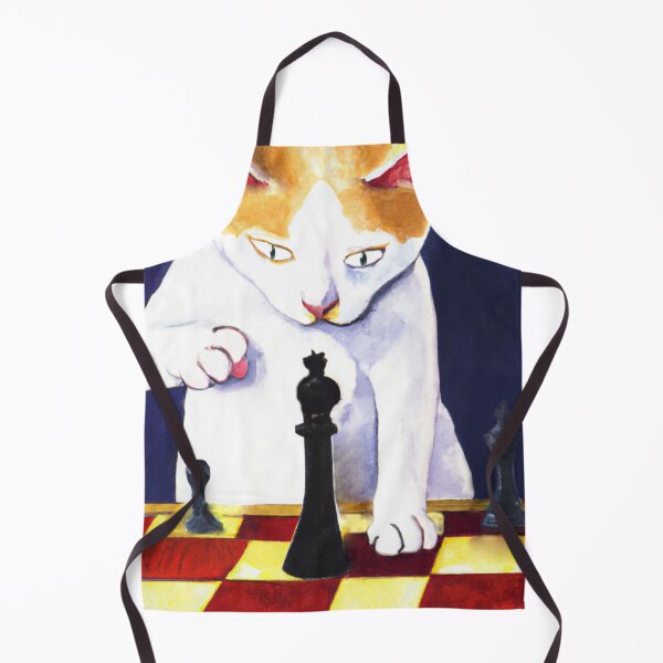Item preview, Cat playing chess-Edited AI generated art designed and sold by Frostp.