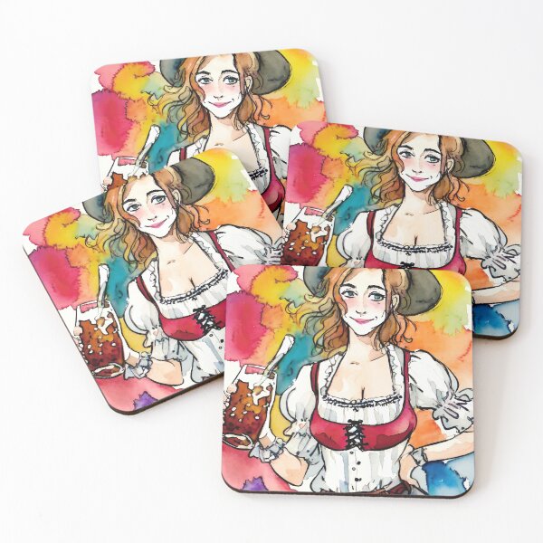 Item preview, Girl holding craft beer, oktoberfest, beer designed and sold by TirrellColister.