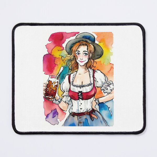 Item preview, Girl holding craft beer, oktoberfest, beer designed and sold by TirrellColister.