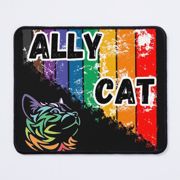Item preview, Ally Cat LGBT designed and sold by ArtisShops.