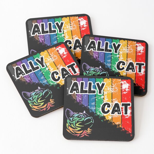 Item preview, Ally Cat LGBT designed and sold by ArtisShops.