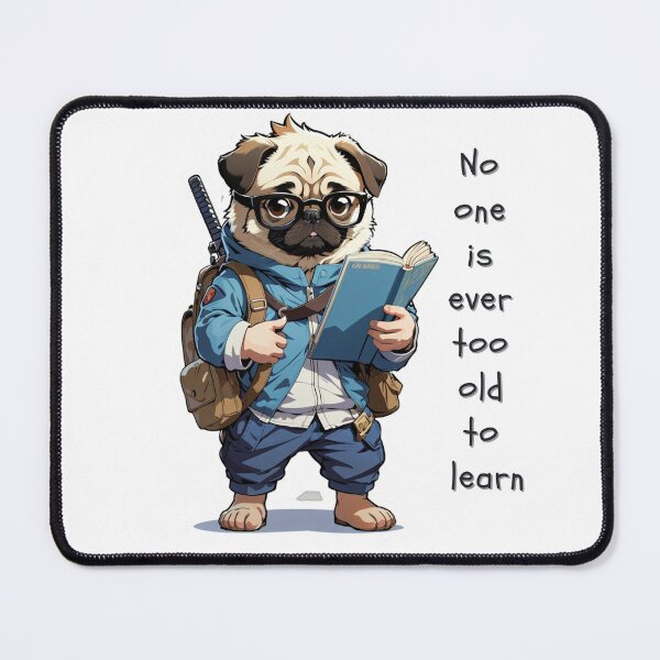 Item preview, Pug student dog sticker designed and sold by PUG70.