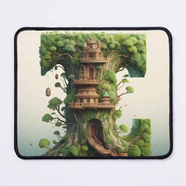 Item preview, Fantasy Nature Letter T designed and sold by WRabbitCreation.