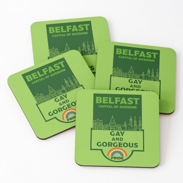 Item preview, Belfast Ireland LGBT - Gay Pride - Belfast Irish Rainbow designed and sold by happygiftideas.