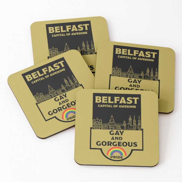 Item preview, Belfast Ireland LGBT - Gay Pride - Belfast Irish Rainbow designed and sold by happygiftideas.
