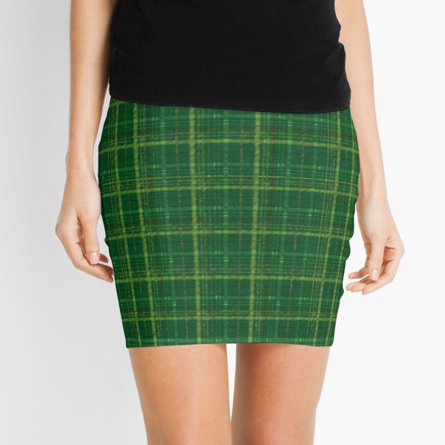 irish style tartan Mini Skirt