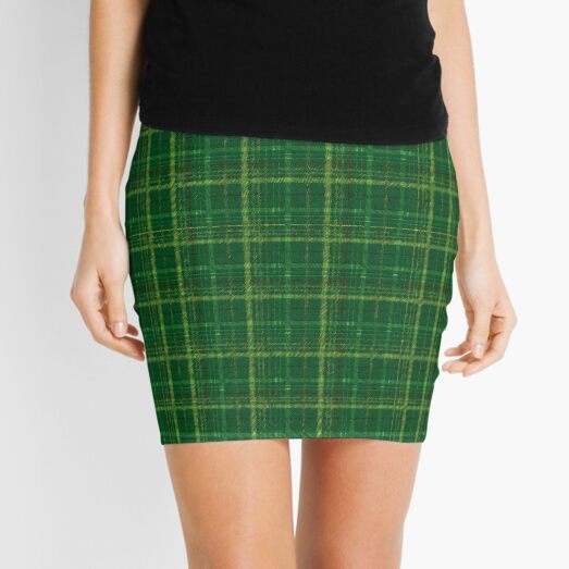 irish style tartan Mini Skirt