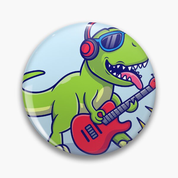 Item preview, Rockin' Dinosaur - A Musical Cartoon Adventure!" designed and sold by hjian8219.