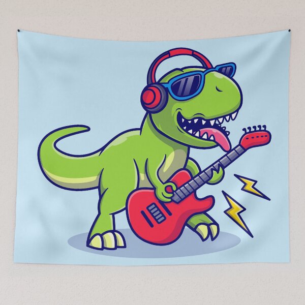 Item preview, Rockin' Dinosaur - A Musical Cartoon Adventure!" designed and sold by hjian8219.
