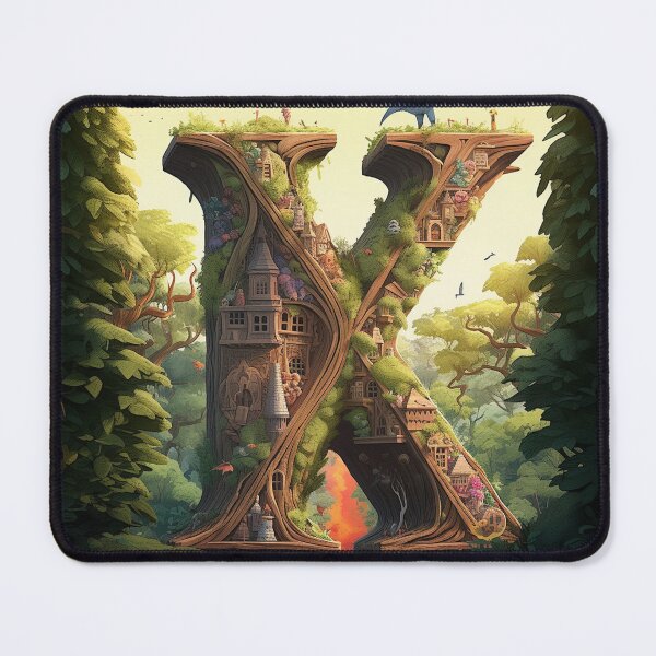 Item preview, Fantasy Nature Letter X designed and sold by WRabbitCreation.