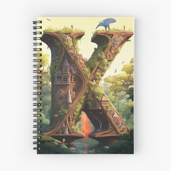 Artikelvorschau, Fantasie-Natur-Buchstabe X entworfen und verkauft von WRabbitCreation.