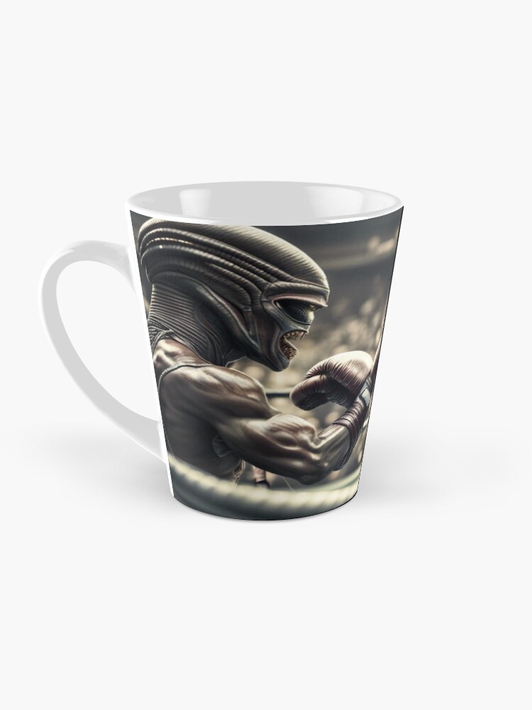 Thumbnail 3 of 4, Coffee Mug, Aliens Boxing designed and sold by LenCarol.