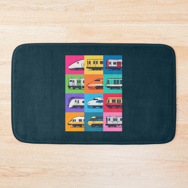 Item preview, World Trains Grid Pattern   designed and sold by heybadna.