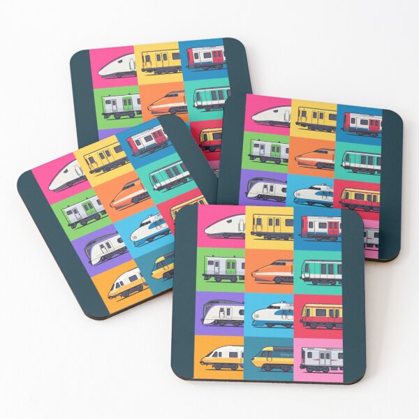 Item preview, World Trains Grid Pattern   designed and sold by heybadna.