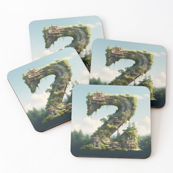 Item preview, Fantasy Nature Letter Z designed and sold by WRabbitCreation.