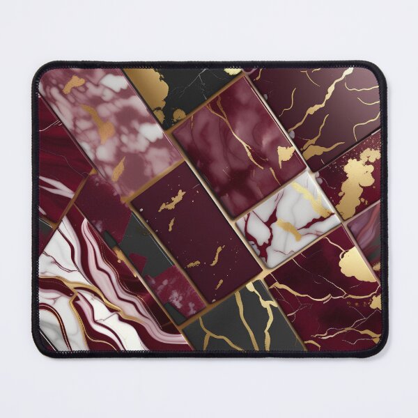 Item preview, Maroon and white marble with black and gold flecks designed and sold by BirdsnStuff.