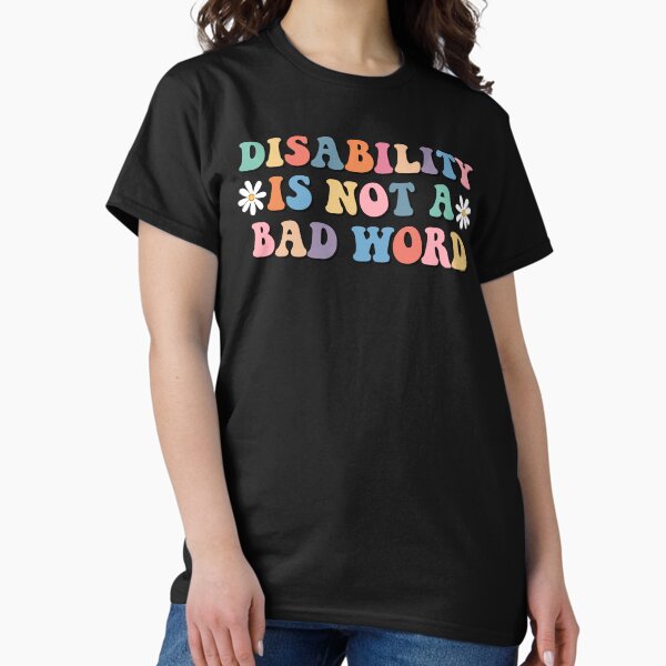 Aperçu de l'œuvre Le handicap n'est pas un mauvais mot, mignon handicapé coloré créée et vendue par yass-art.