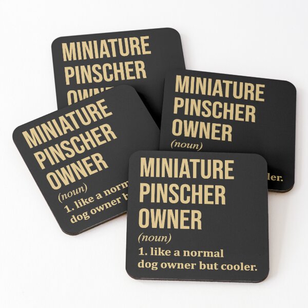 Artikelvorschau, Miniatur Pinscher Hund Besitzer Definition in Gold entworfen und verkauft von XCIV.