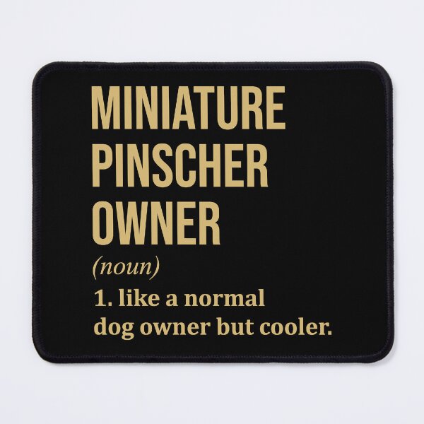 Item preview, Miniature Pinscher Dog Owner Definition in Gold designed and sold by XCIV.