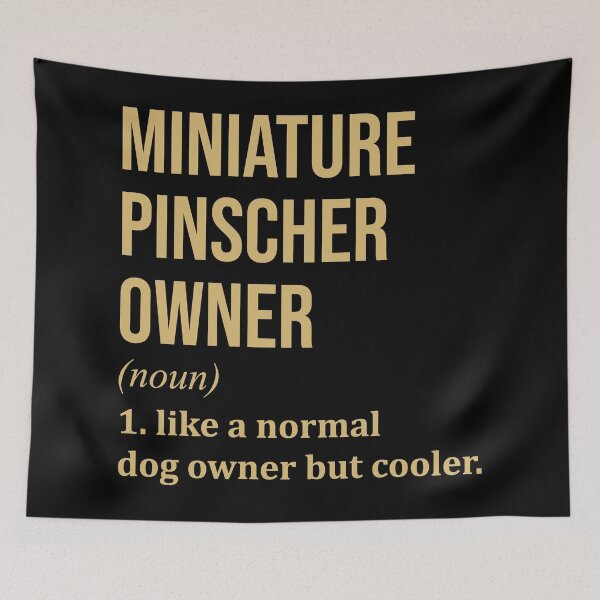 Item preview, Miniature Pinscher Dog Owner Definition in Gold designed and sold by XCIV.