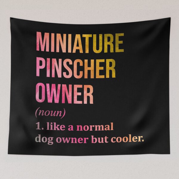 Item preview, Miniature Pinscher Dog Owner Definition in Watercolor designed and sold by XCIV.