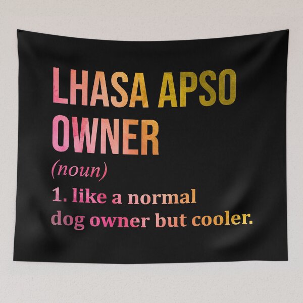 Item preview, Lhasa Apso Dog Owner Definition in Watercolor designed and sold by XCIV.