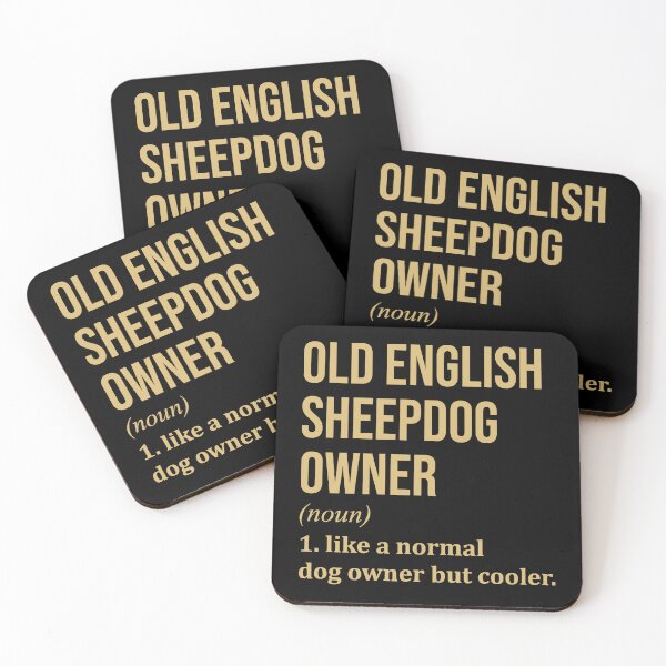 Item preview, Old English Sheepdog Dog Owner Definition in Gold designed and sold by XCIV.
