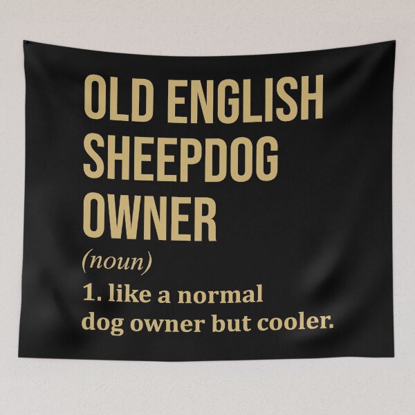Item preview, Old English Sheepdog Dog Owner Definition in Gold designed and sold by XCIV.