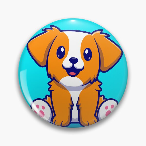Item preview, Adorable Doggo Sitting - Charming Cartoon Illustration designed and sold by hjian8219.