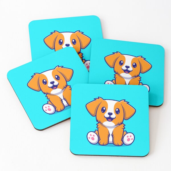 Item preview, Adorable Doggo Sitting - Charming Cartoon Illustration designed and sold by hjian8219.