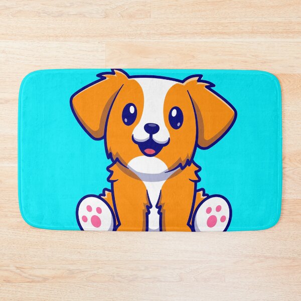 Item preview, Adorable Doggo Sitting - Charming Cartoon Illustration designed and sold by hjian8219.