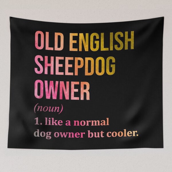 Item preview, Old English Sheepdog Dog Owner Definition in Watercolor designed and sold by XCIV.