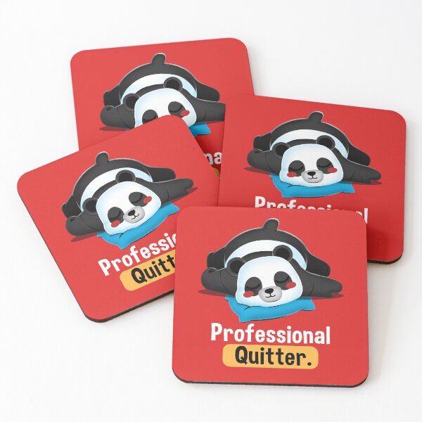 Item preview, Professional Quitter Panda designed and sold by DigitalMagician.