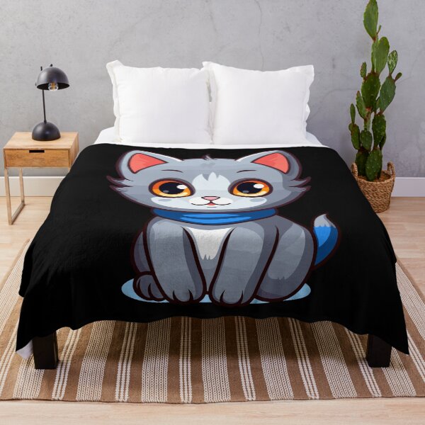 Artikelvorschau, Russisches blaues Kawaii-Katzenkätzchen-niedliches T-Shirt entworfen und verkauft von Digital-Art-Co.