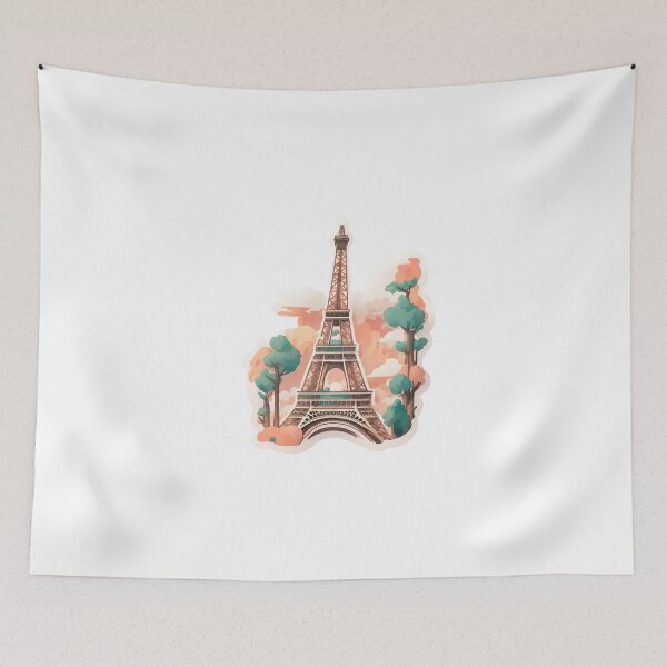 Item preview, Eiffel tower watercolor  designed and sold by Jayjaynaenae.