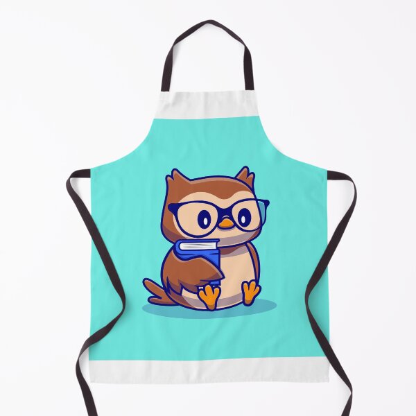 Item preview, Wise Owl with Book - Charming Cartoon Illustration designed and sold by hjian8219.