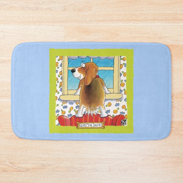 Item preview, " They're here!", happy beagle designed and sold by jukico.