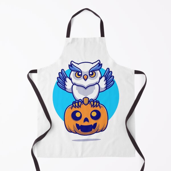 Item preview, Cute Owl with Pumpkin - Spooktacular Halloween Fun designed and sold by hjian8219.