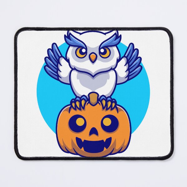 Item preview, Cute Owl with Pumpkin - Spooktacular Halloween Fun designed and sold by hjian8219.