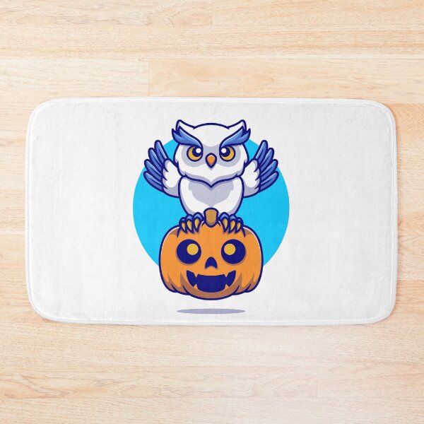 Item preview, Cute Owl with Pumpkin - Spooktacular Halloween Fun designed and sold by hjian8219.