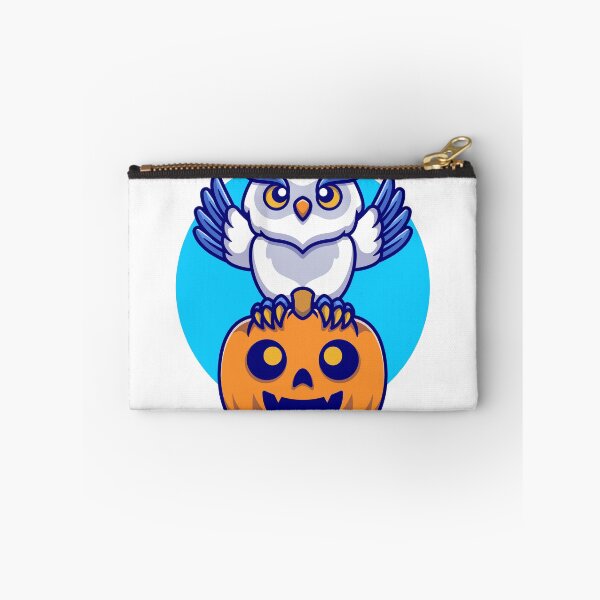 Item preview, Cute Owl with Pumpkin - Spooktacular Halloween Fun designed and sold by hjian8219.