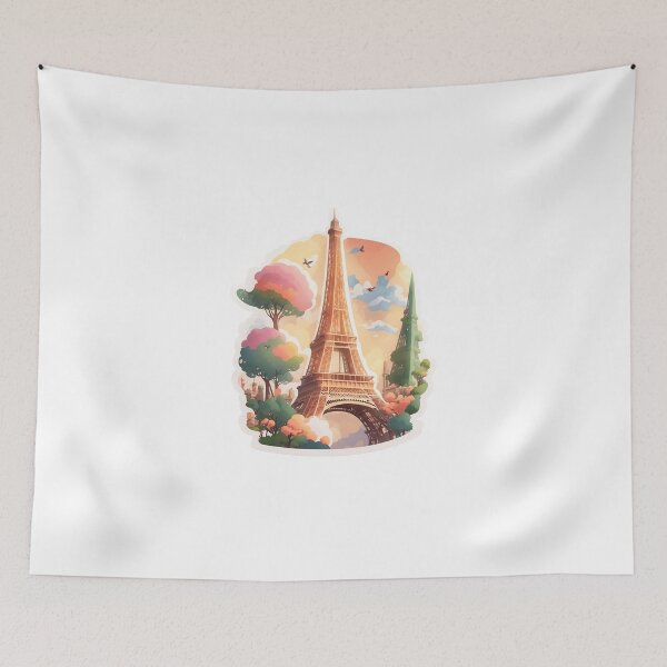 Item preview, Eiffel tower watercolor designed and sold by Jayjaynaenae.