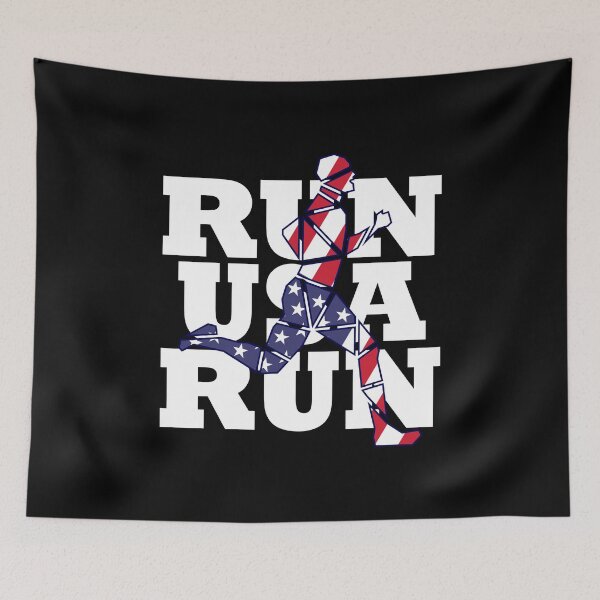 Item preview, RUN USA MARATHON RUNNER designed and sold by the Zarock Shop.